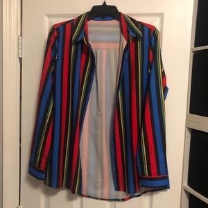Multicolor button down shirt